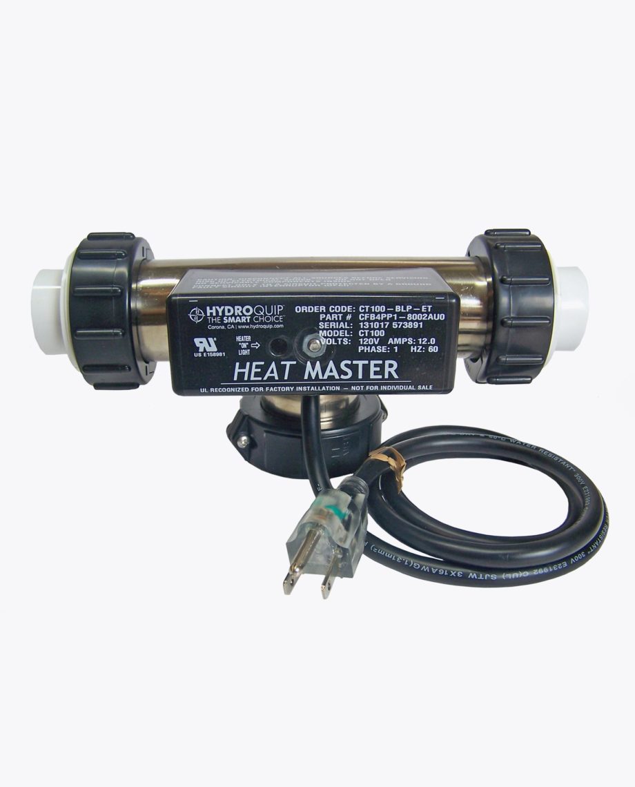 Jetted Bathtub Heater HydroQuip Heat Master Tee Style 1.5KW Output