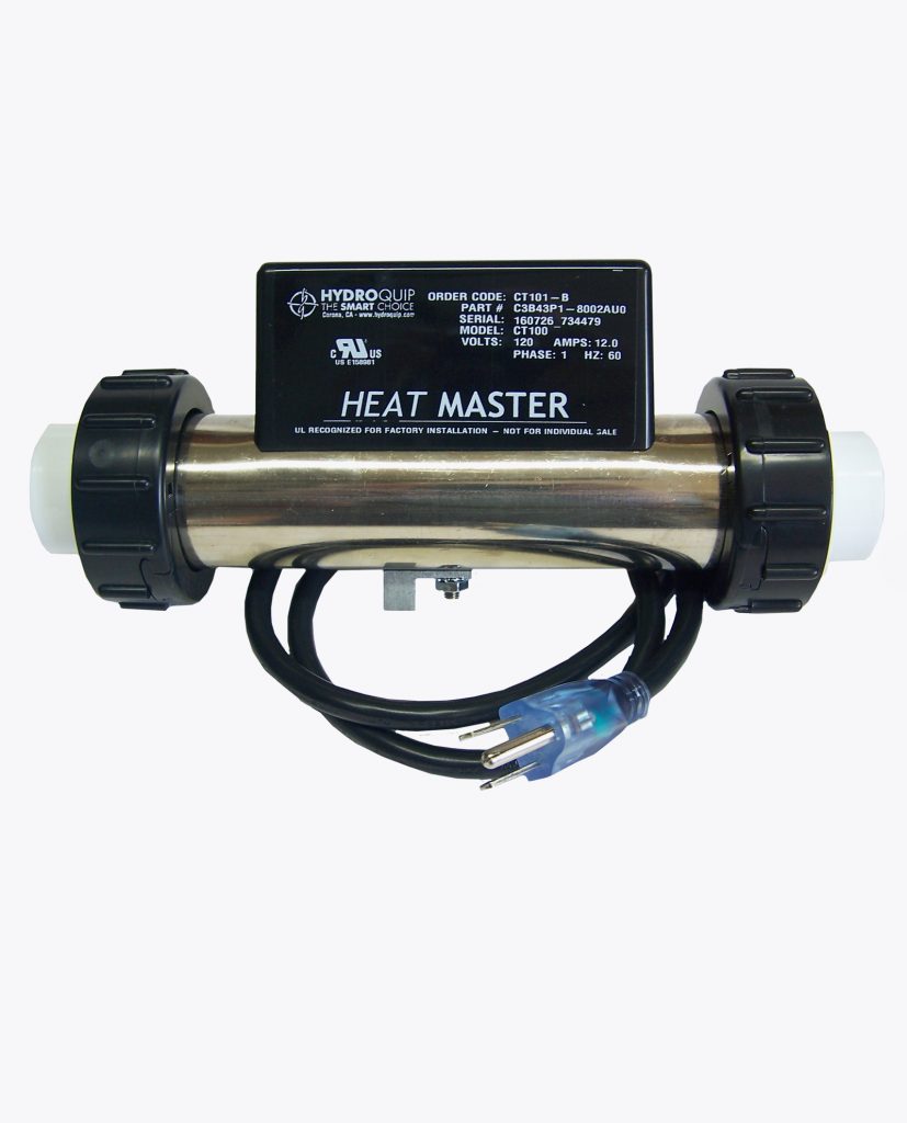 Jetted Bathtub Heater HydroQuip Heat Master “InLine Pressure”, 1.5KW, 120volts Hydro Thermix