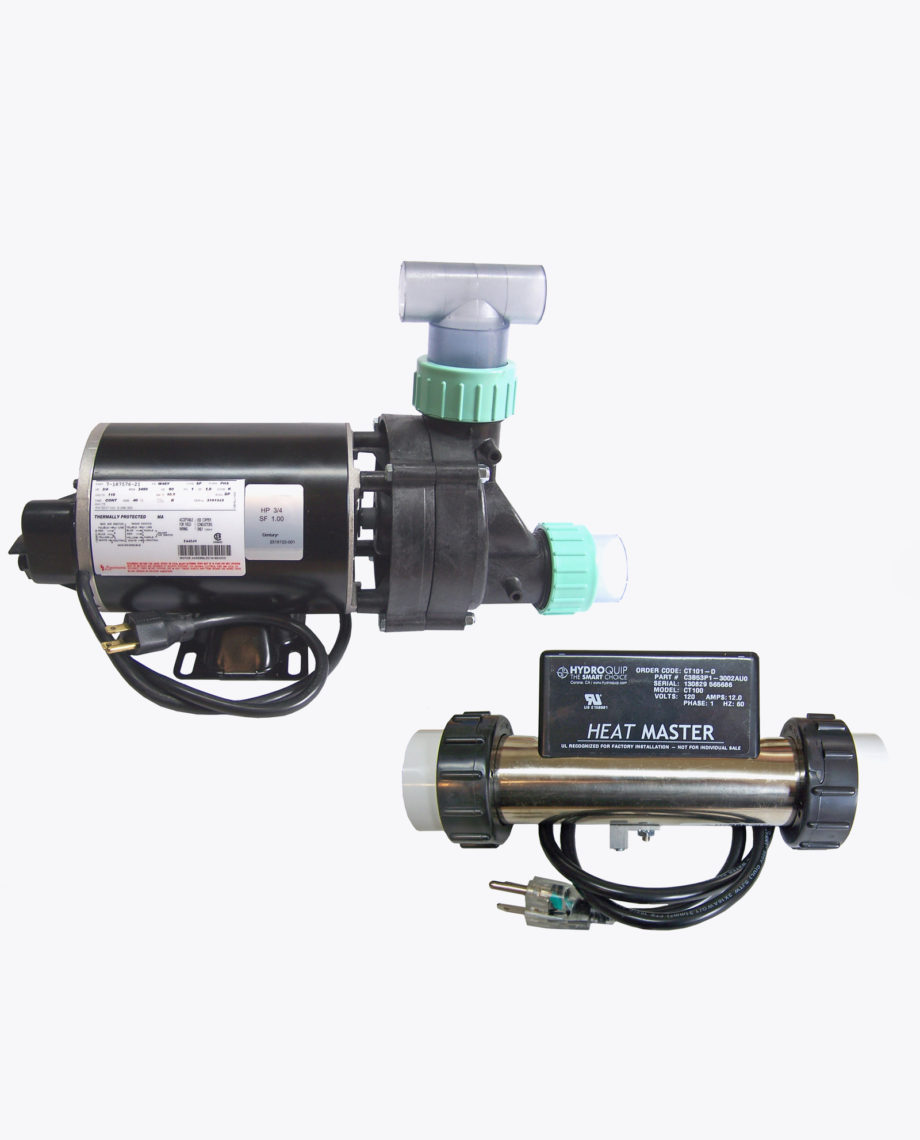 Whirlpool Bathtub Jet Pump & Heat Master Inline Heater System w/ Unions