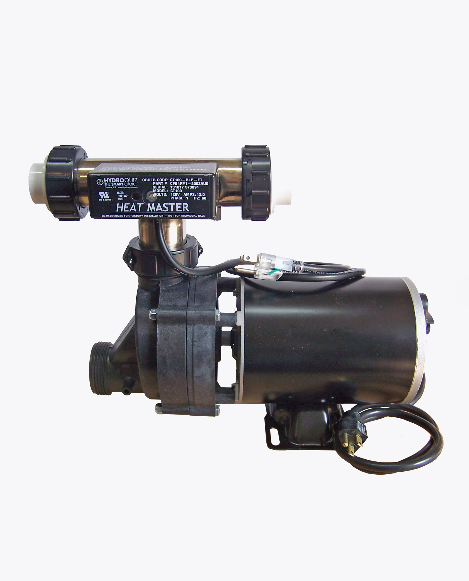 Whirlpool Bathtub Jet Pump 3/4hp & Heat Master Tee Heater System Combo